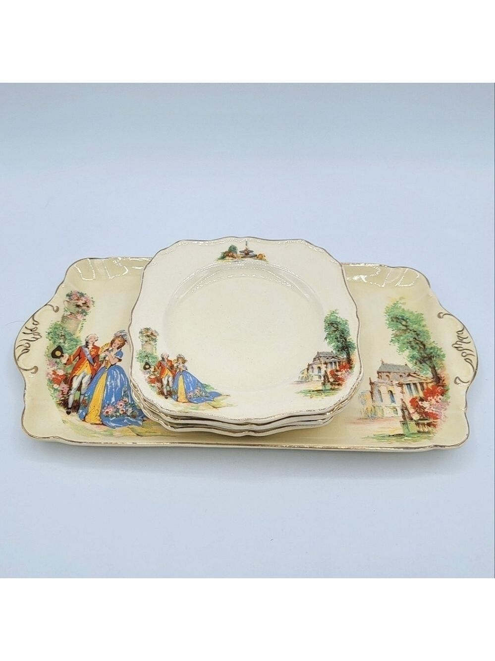 Vintage Platter & Plates J & G Meakin Sunshine #1399